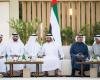 الامارات الان | هزاع بن زايد يستقبل كبار المسؤولين والموظفين المهنئين بشهر رمضان | عيون الجزيرة الامارات