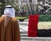 الامارات الان | ولي عهد أبوظبي يضع إكليلاً من الزهور أمام النصب التذكاري للاستقلال في العاصمة الإكوادورية كيتو | عيون الجزيرة الامارات
