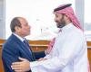 ولي العهد يستقبل الرئيس المصري في جدة