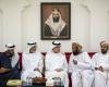 الامارات الان | هزاع ونهيان بن زايد يعزيان بوفاة هويدن الكتبي | عيون الجزيرة الامارات